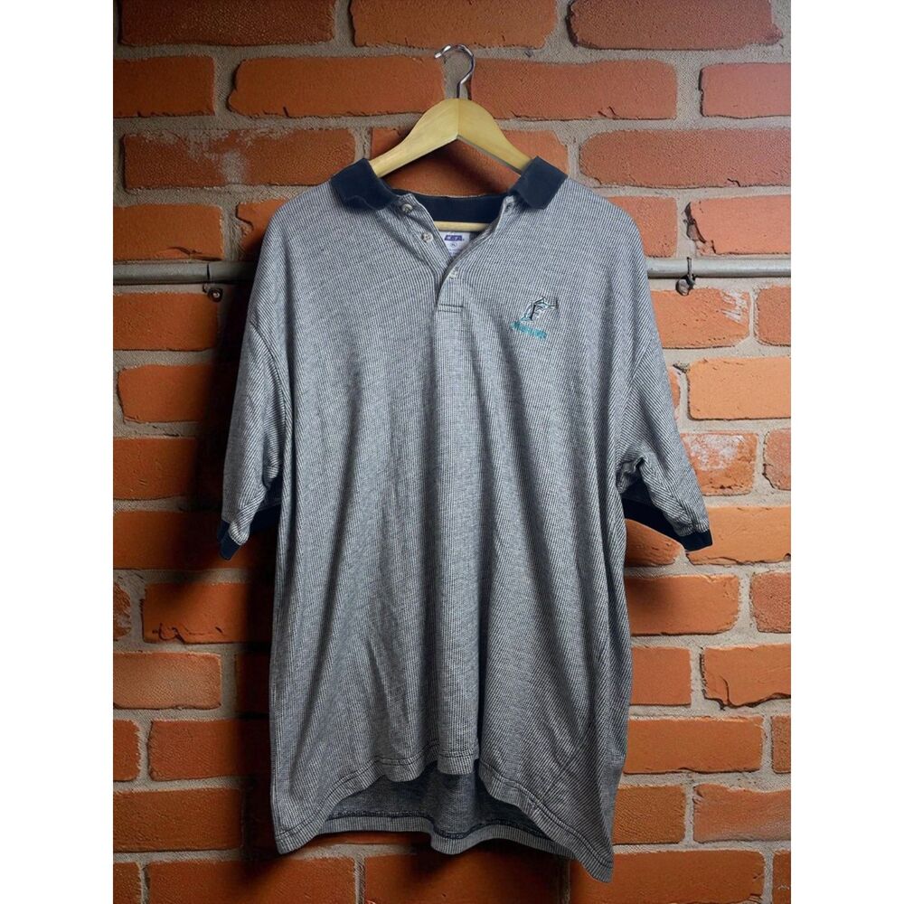 Vintage Florida Marlins Polo Shirt Embroidered Logo - Size XL